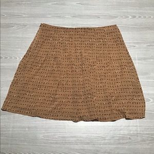 .Loft camel pleated skirt. 6
